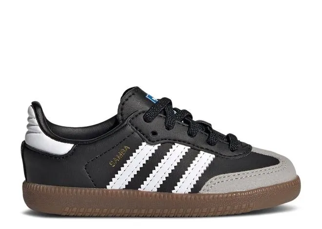 Кроссовки Adidas Samba Black White Gum (Чёрный) Детские