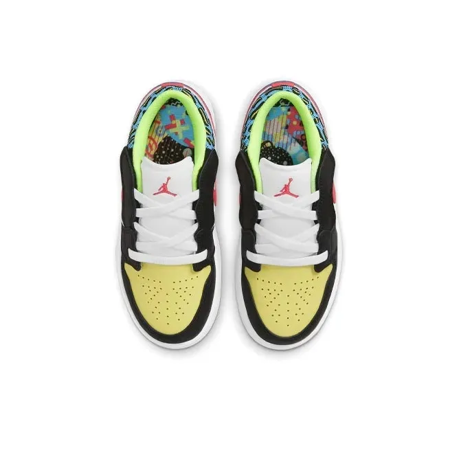 Air Jordan 1 Low Funky Patterns Kids фото