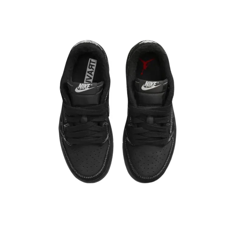Air Jordan 1 Low X Travis Scott Black Phantom Kids фото