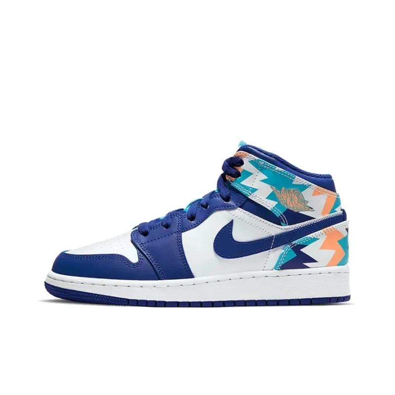 Air Jordan 1 Mid GS Geometric Pint фото
