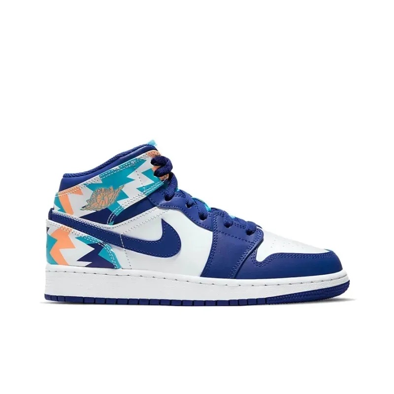 Air Jordan 1 Mid GS Geometric Pint фото