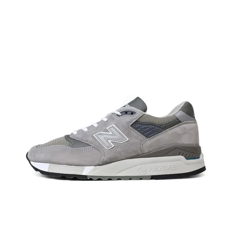 Кроссовки New Balance 998 Gray White (Серый) Унисекс