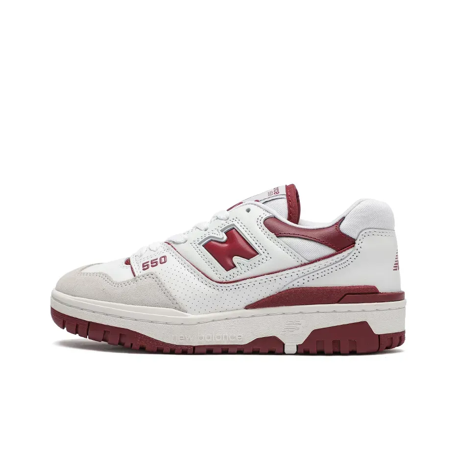 Кроссовки New Balance 550 'Burgundy' (Белые) Унисекс Кроссовки New Balance 550 'Burgundy' (Белые) Унисекс