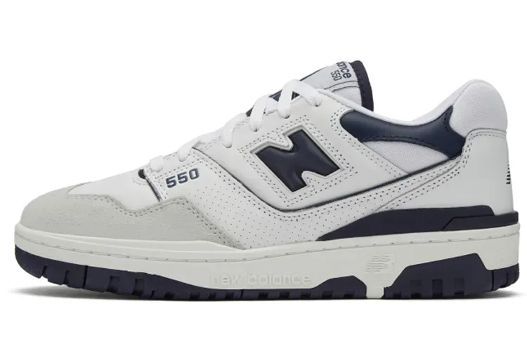 Кроссовки New Balance 550 'White Navy' (Белые) Унисекс
