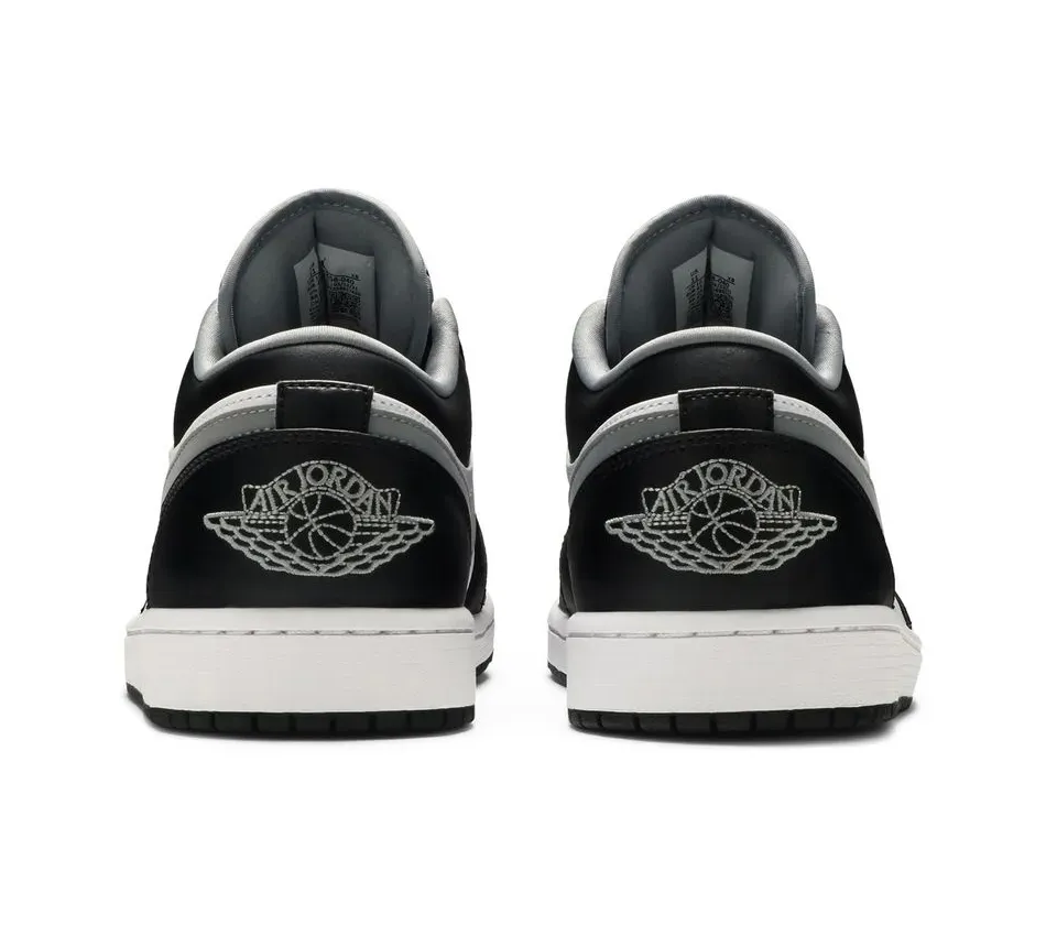 Air Jordan 1 Low Black Medium Grey фото