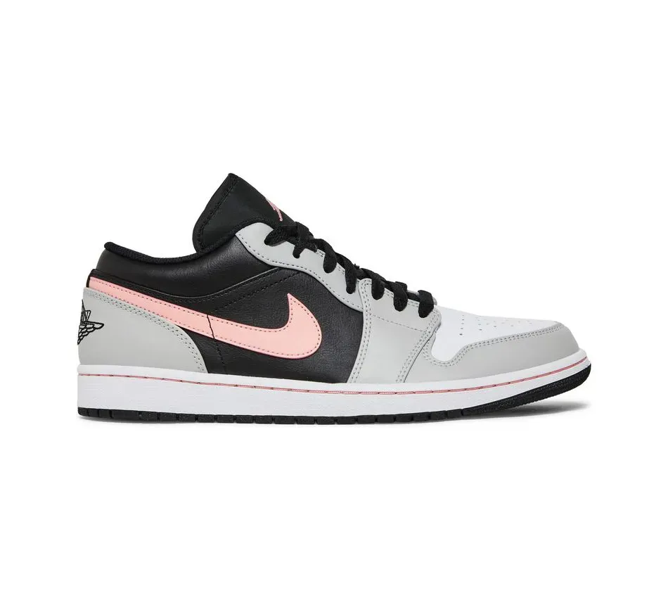 Air Jordan 1 Low Grey Fog Bleached Coral фото