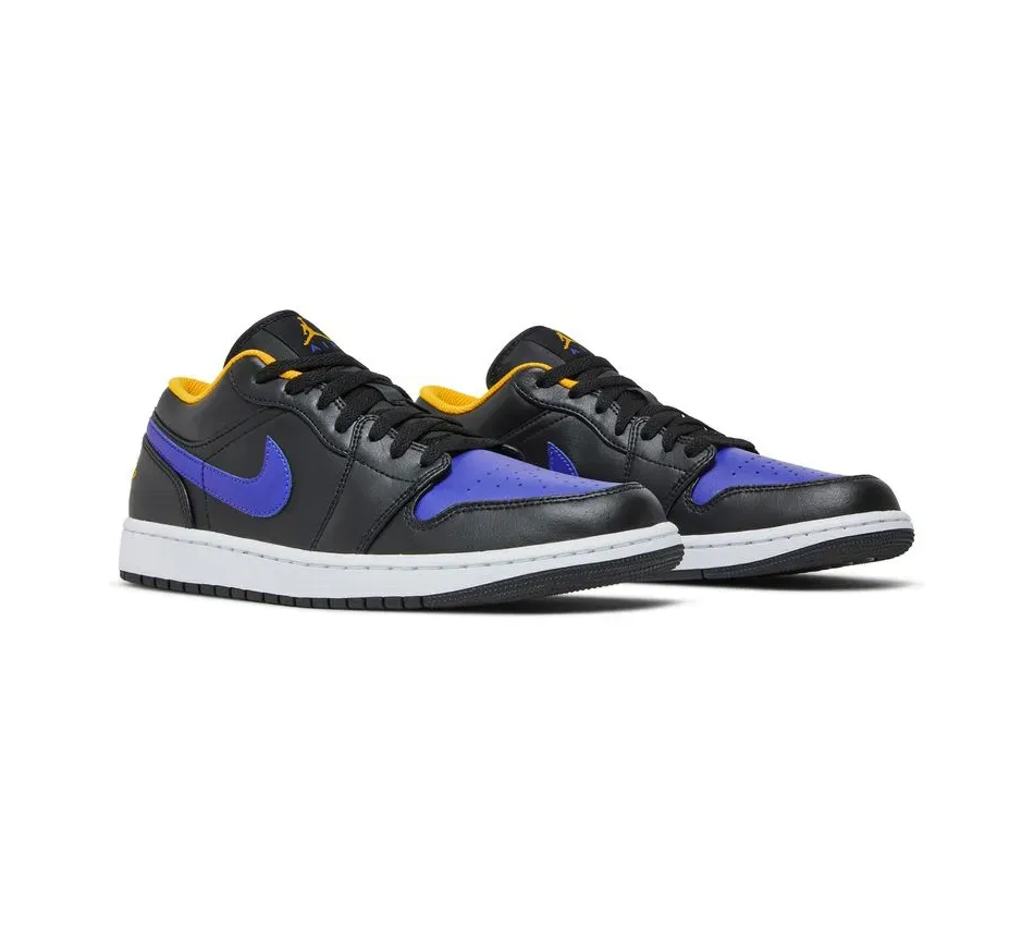 Air Jordan 1 Low Lakers Black Blue фото