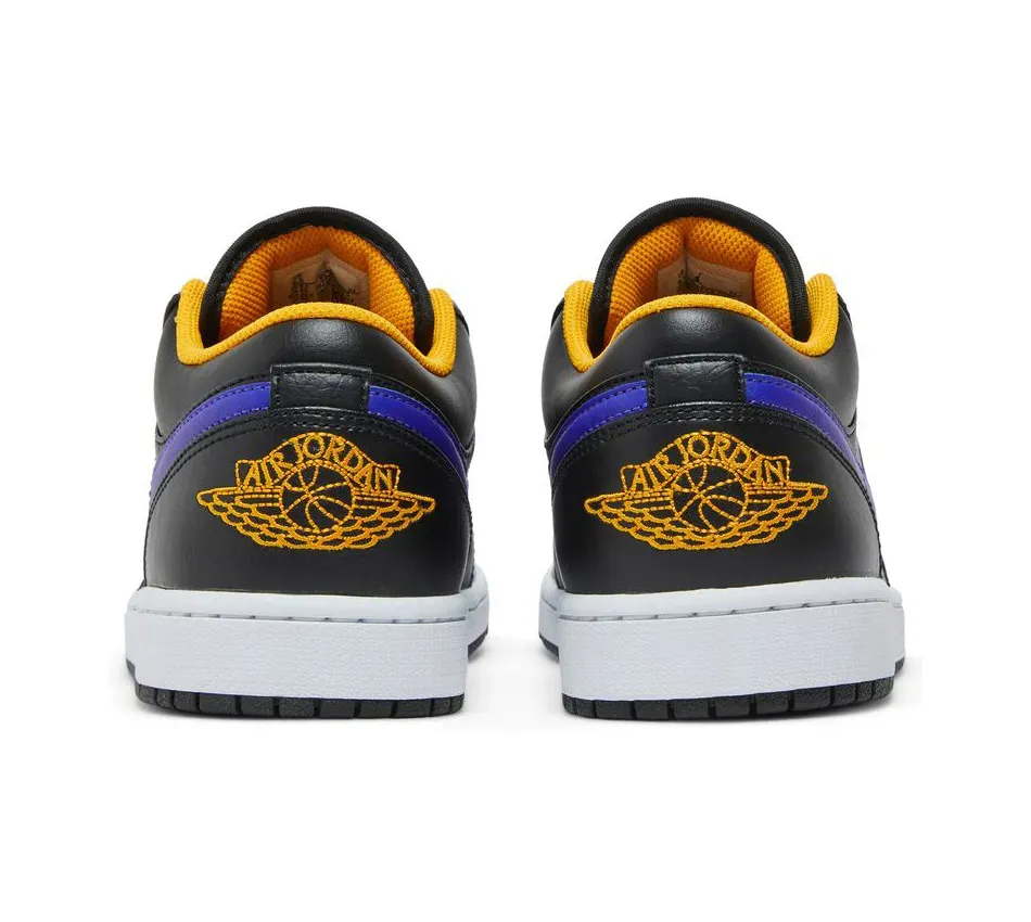 Air Jordan 1 Low Lakers Black Blue фото