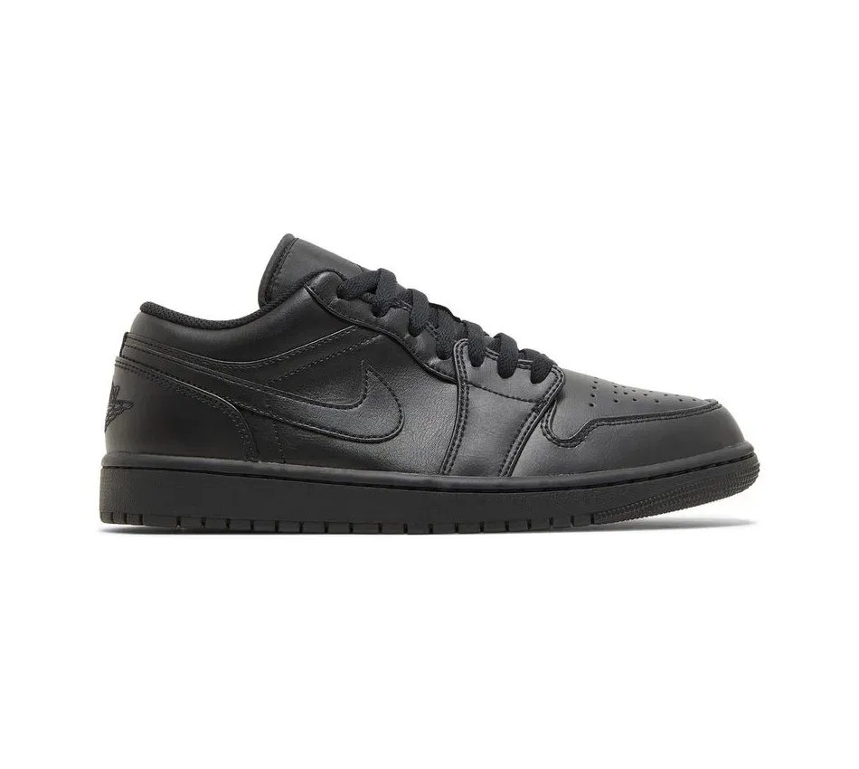 Air Jordan 1 Low 1 Low "Triple Black" sneakers фото