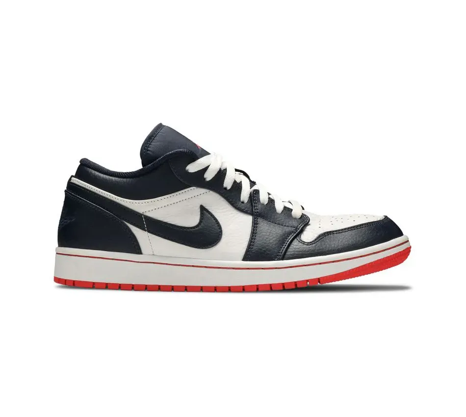 Air Jordan 1 Low Obsidian Ember Glow фото