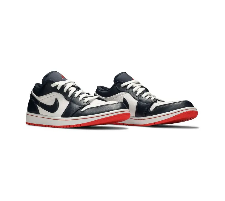 Air Jordan 1 Low Obsidian Ember Glow фото