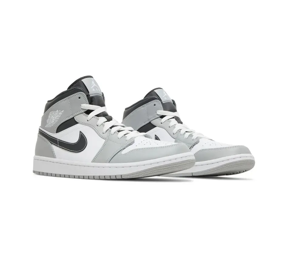Air Jordan 1 Mid Light Smoke Grey фото