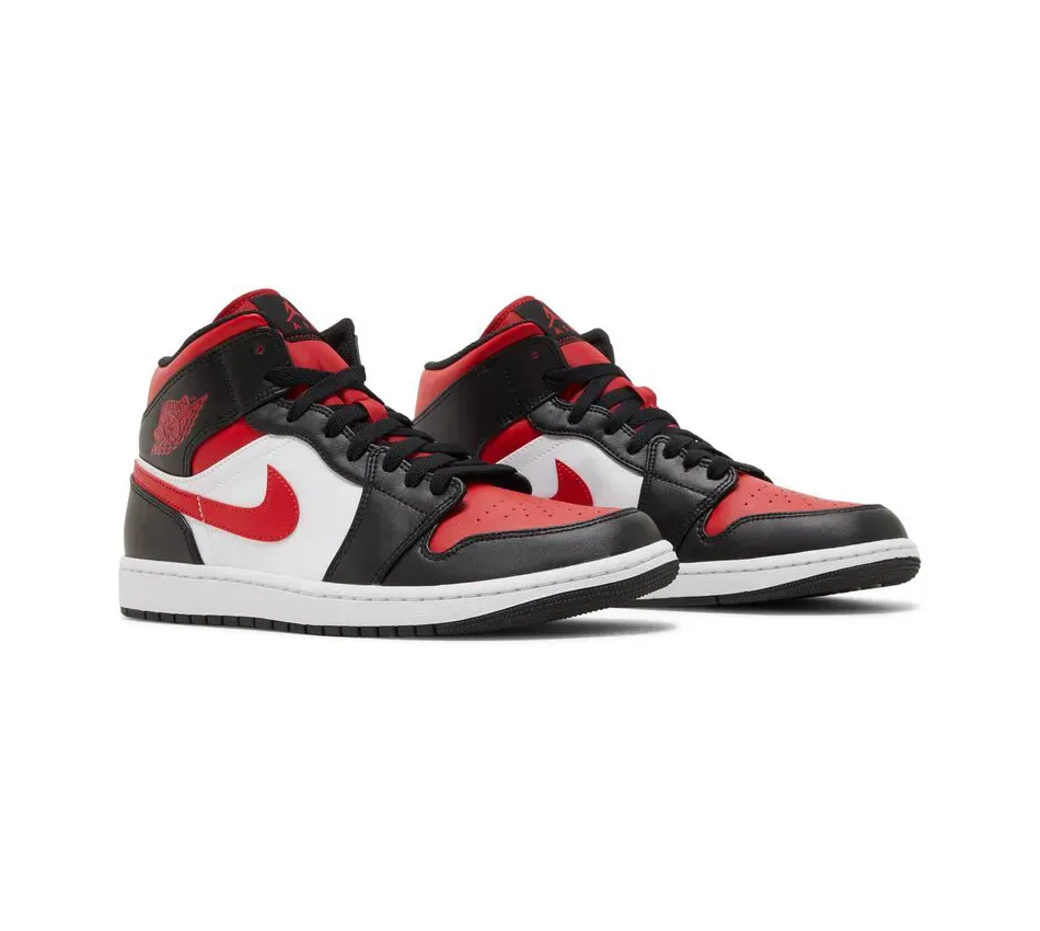 Air Jordan 1 Mid Bred Toe фото
