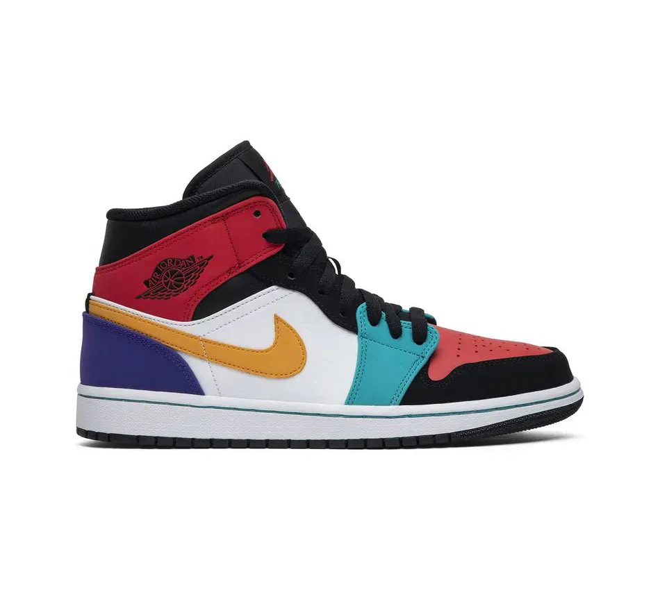 Air Jordan 1 Mid Bred Multi-Color фото
