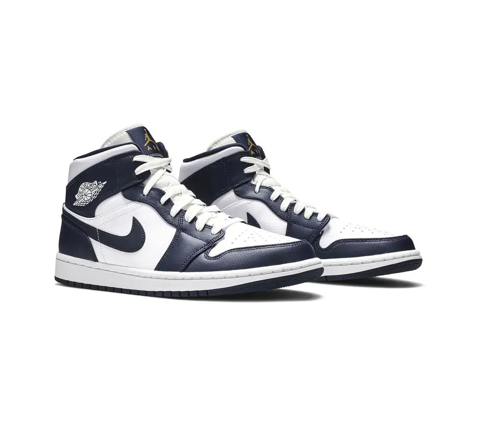 Air Jordan 1 Mid 1 Mid 'Obsidian' (2019) фото