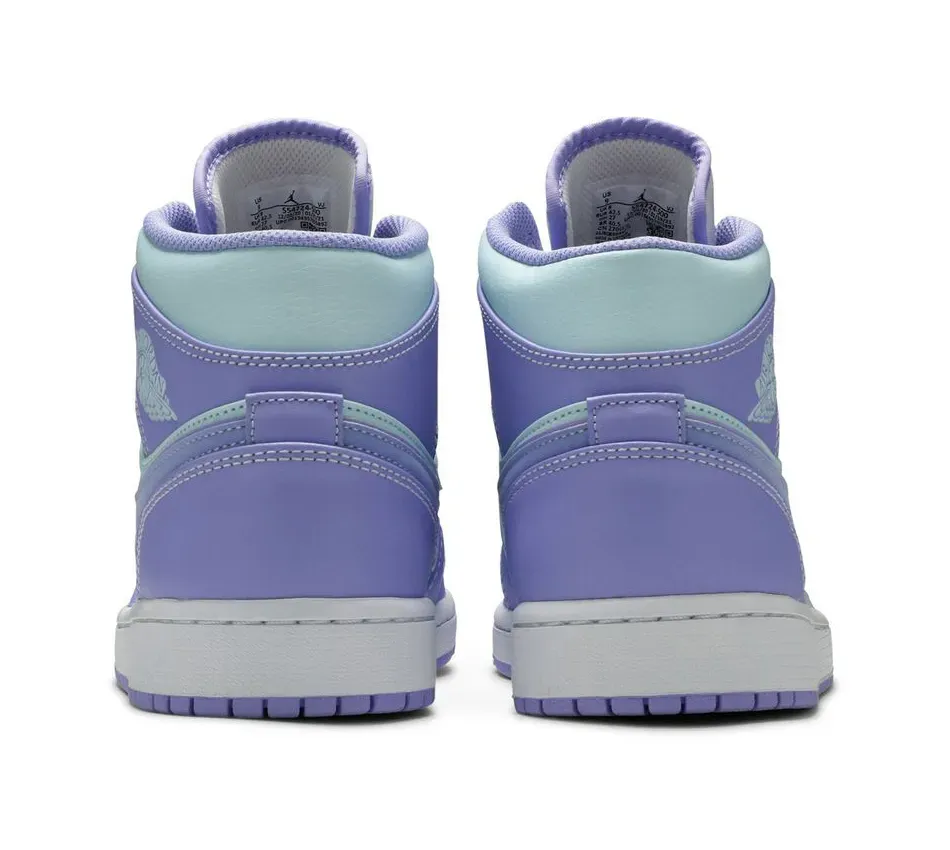Air Jordan 1 Mid Purple Aqua фото