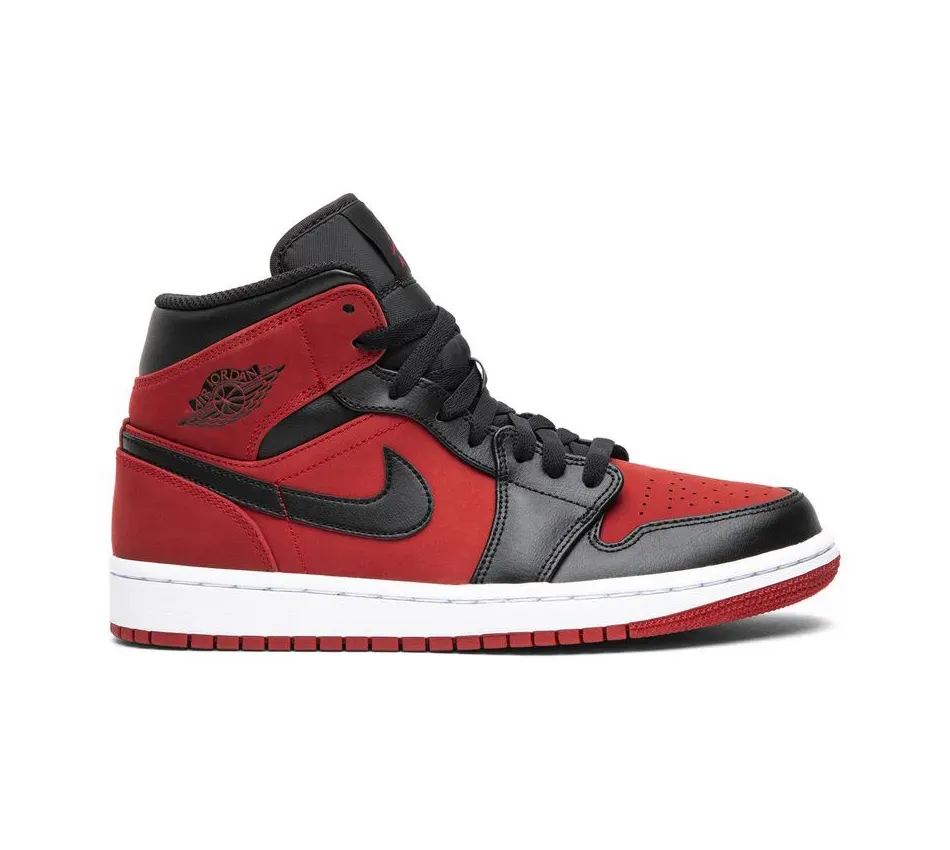 Air Jordan 1 Mid 1 Mid Reverse Banned фото