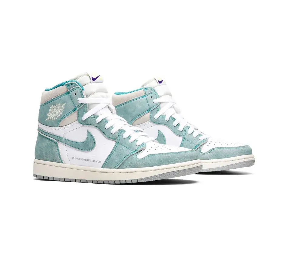 Air Jordan 1 High OG 'Flight Nostalgia' Turbo Green (2019) фото