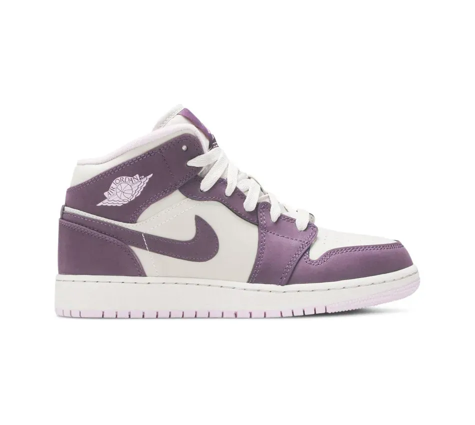 Air Jordan 1 Mid GS Pro Purple фото