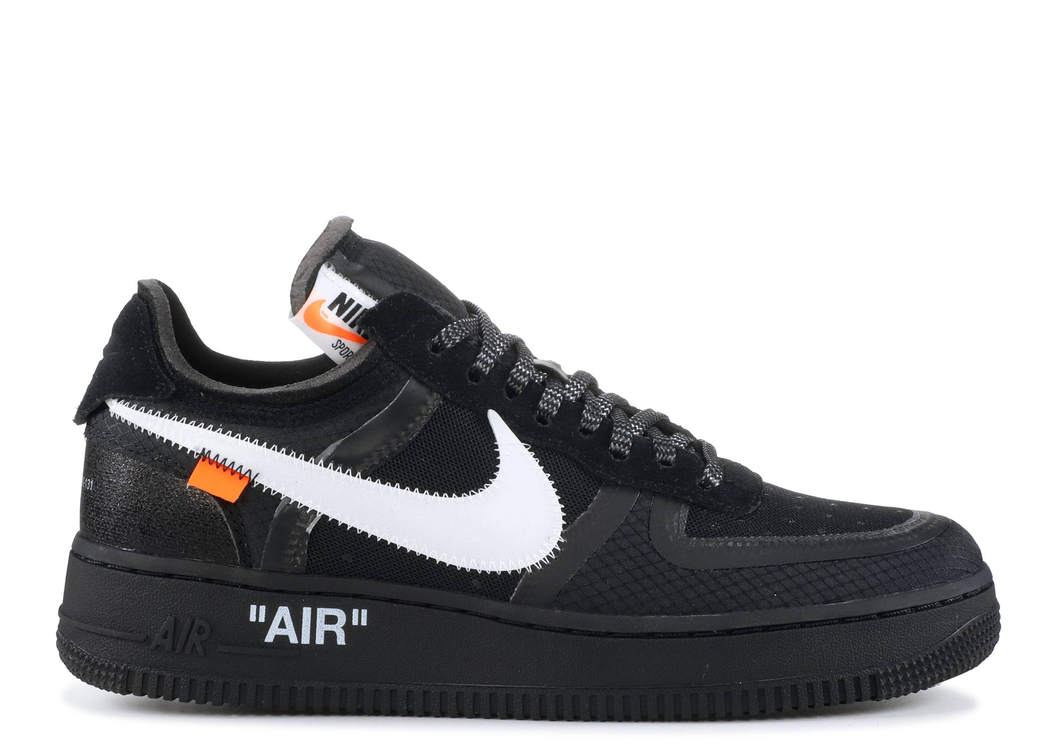 Air Force 1 Off White 1 Low Black (2018) фото