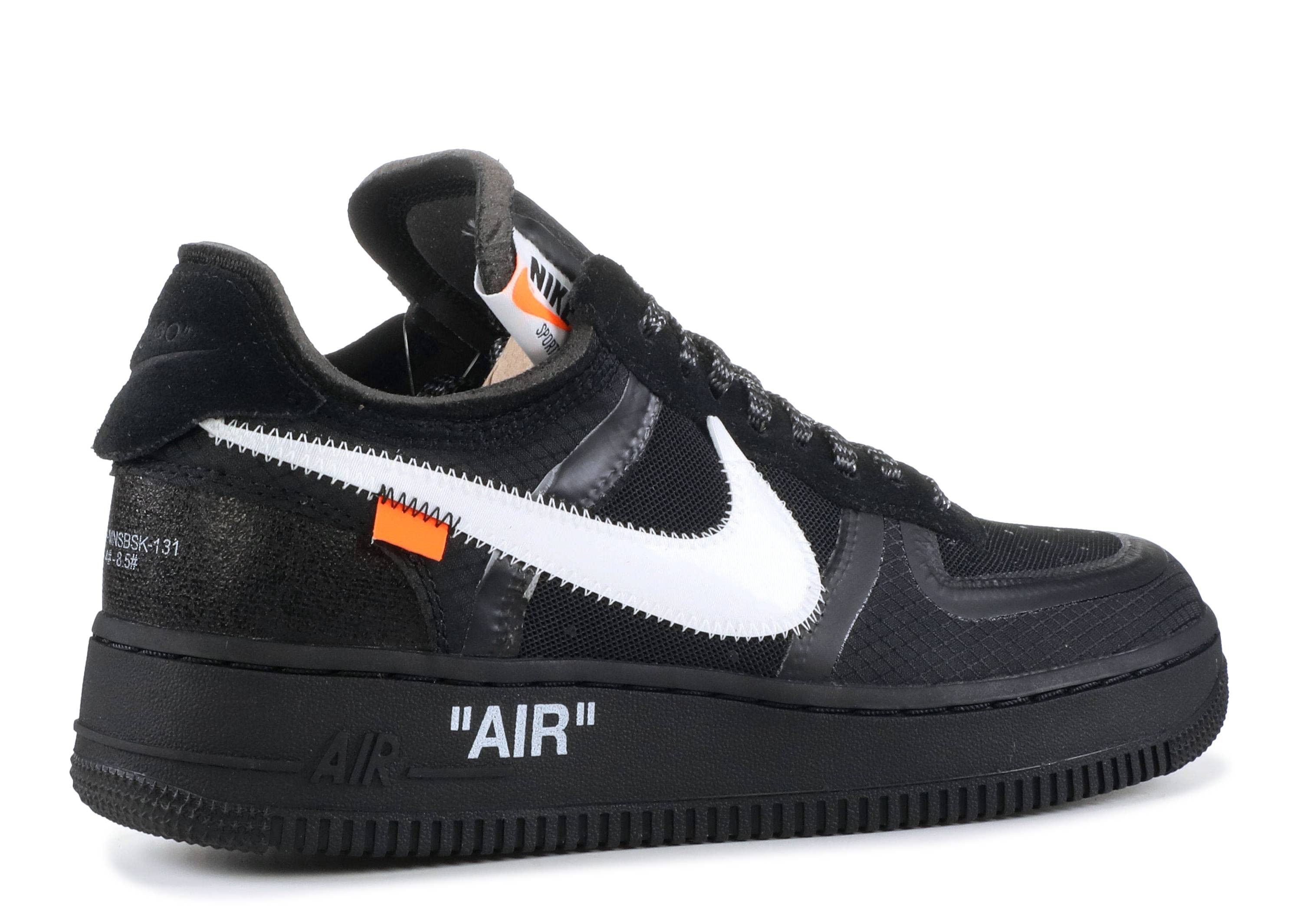 Air Force 1 Off White 1 Low Black (2018) фото