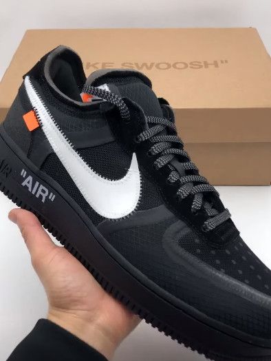 Air Force 1 Off White 1 Low Black (2018) фото