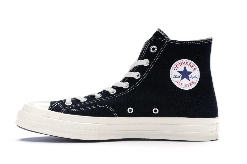 Chuck Taylor Chuck Taylor All-Star 70s Hi Comme des Garcons PLAY Black фото