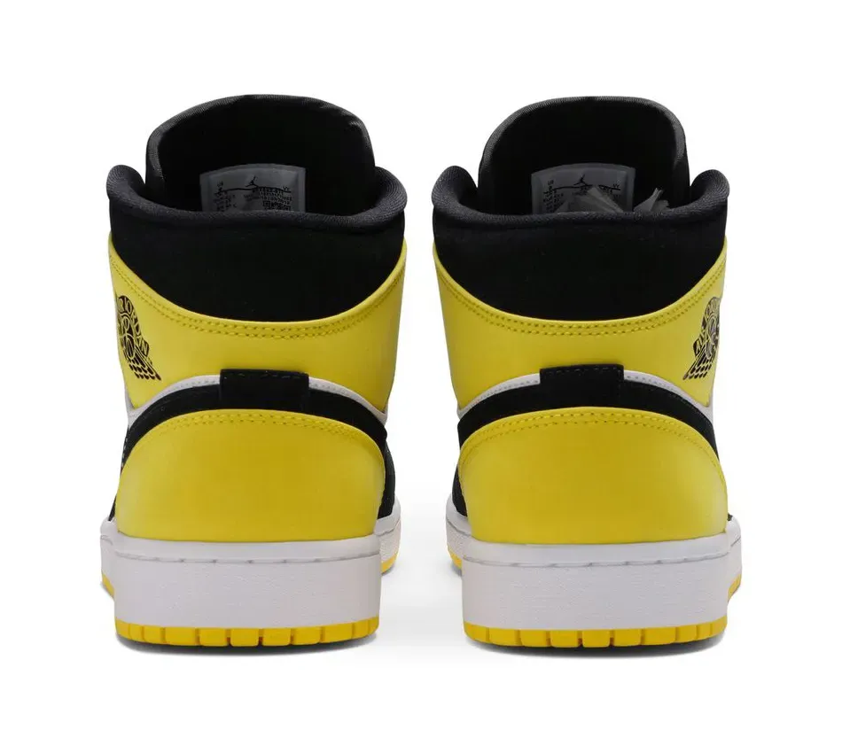 Air Jordan 1 Mid SE Yellow Toe фото
