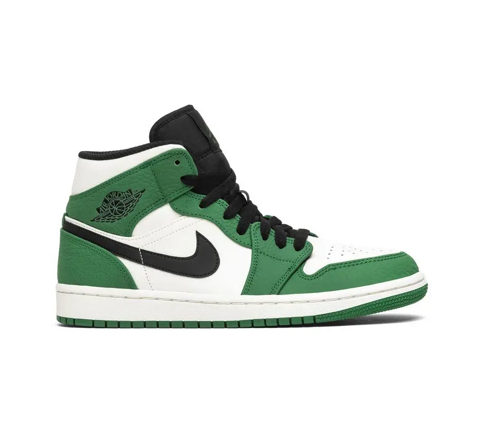Air Jordan 1 Mid Pine Green (2019) фото
