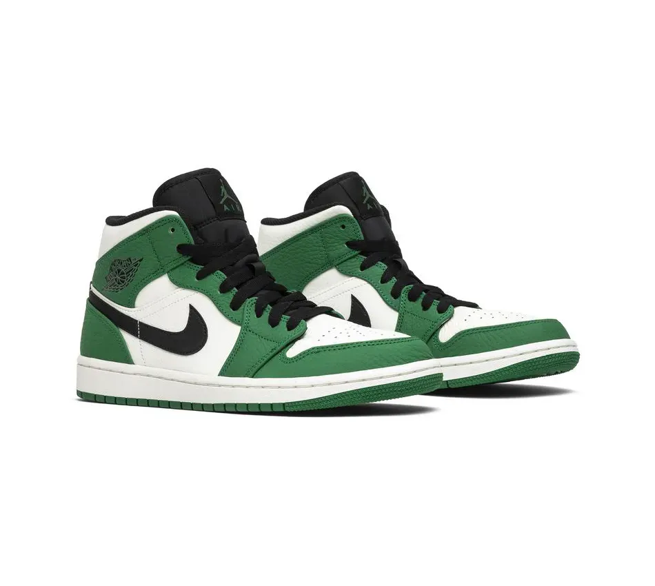 Air Jordan 1 Mid Pine Green (2019) фото
