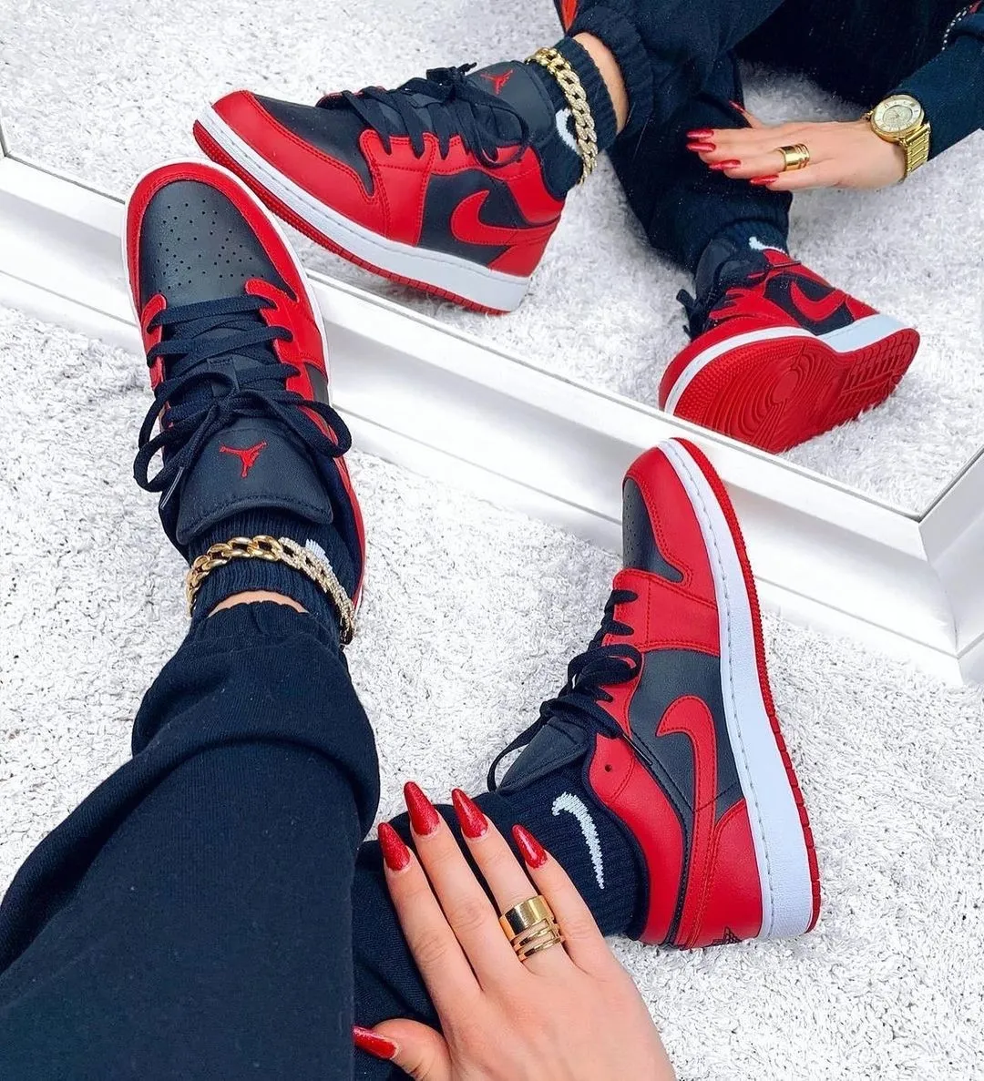 Air Jordan 1 Low 'Reverse Bred' (2020) фото