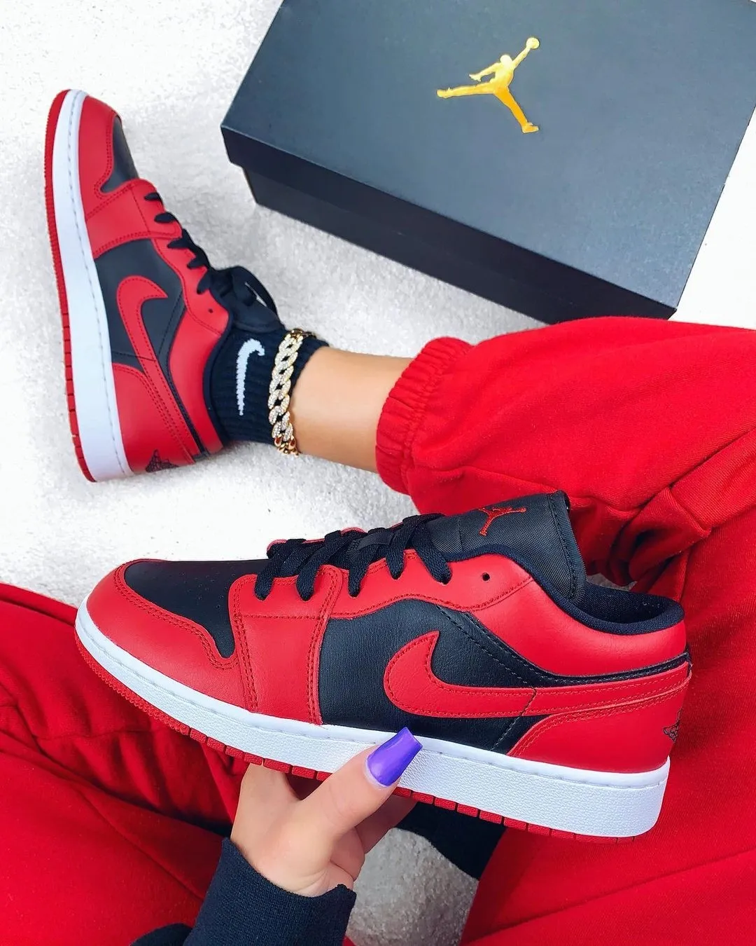 Air Jordan 1 Low 'Reverse Bred' (2020) фото