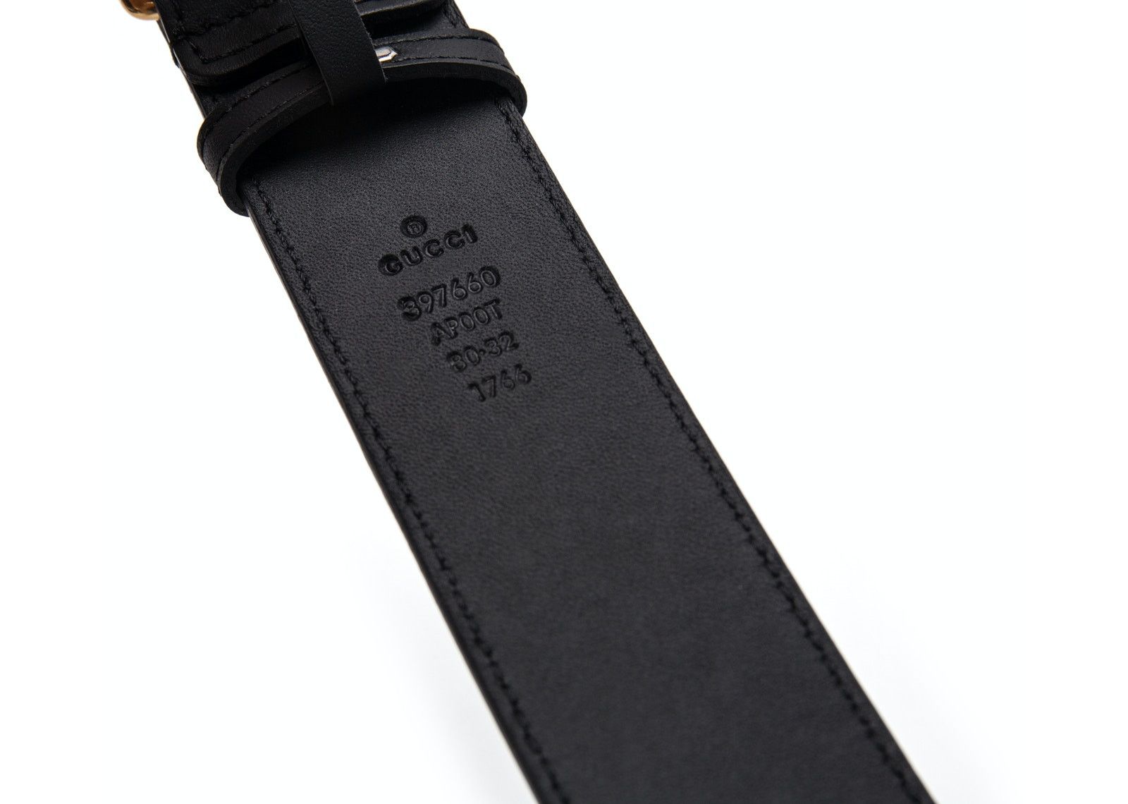 Gucci Double G Gold Buckle Leather Belt 1.5 Width Black фото