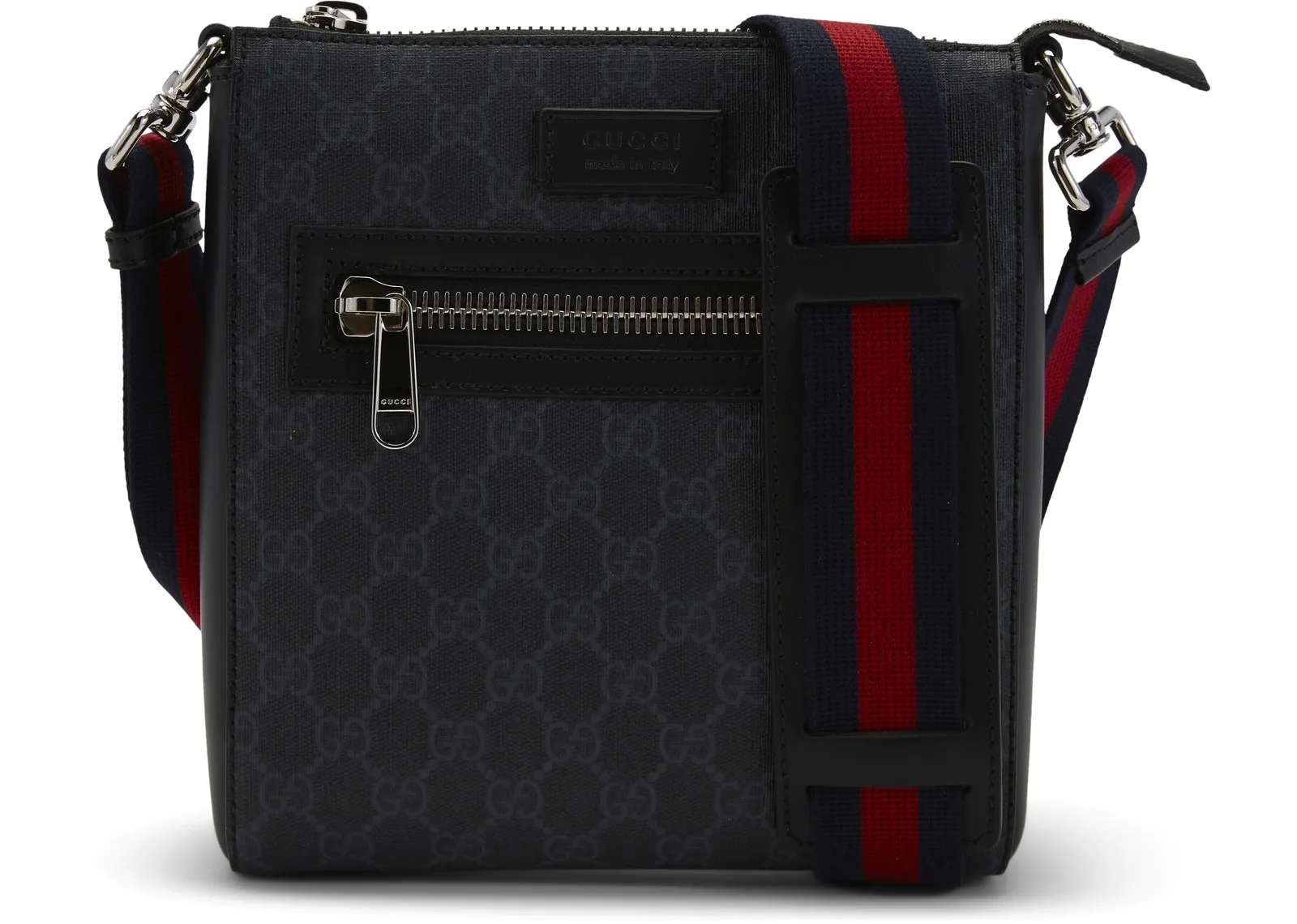 Gucci Messenger GG Supreme Small Black/Grey фото