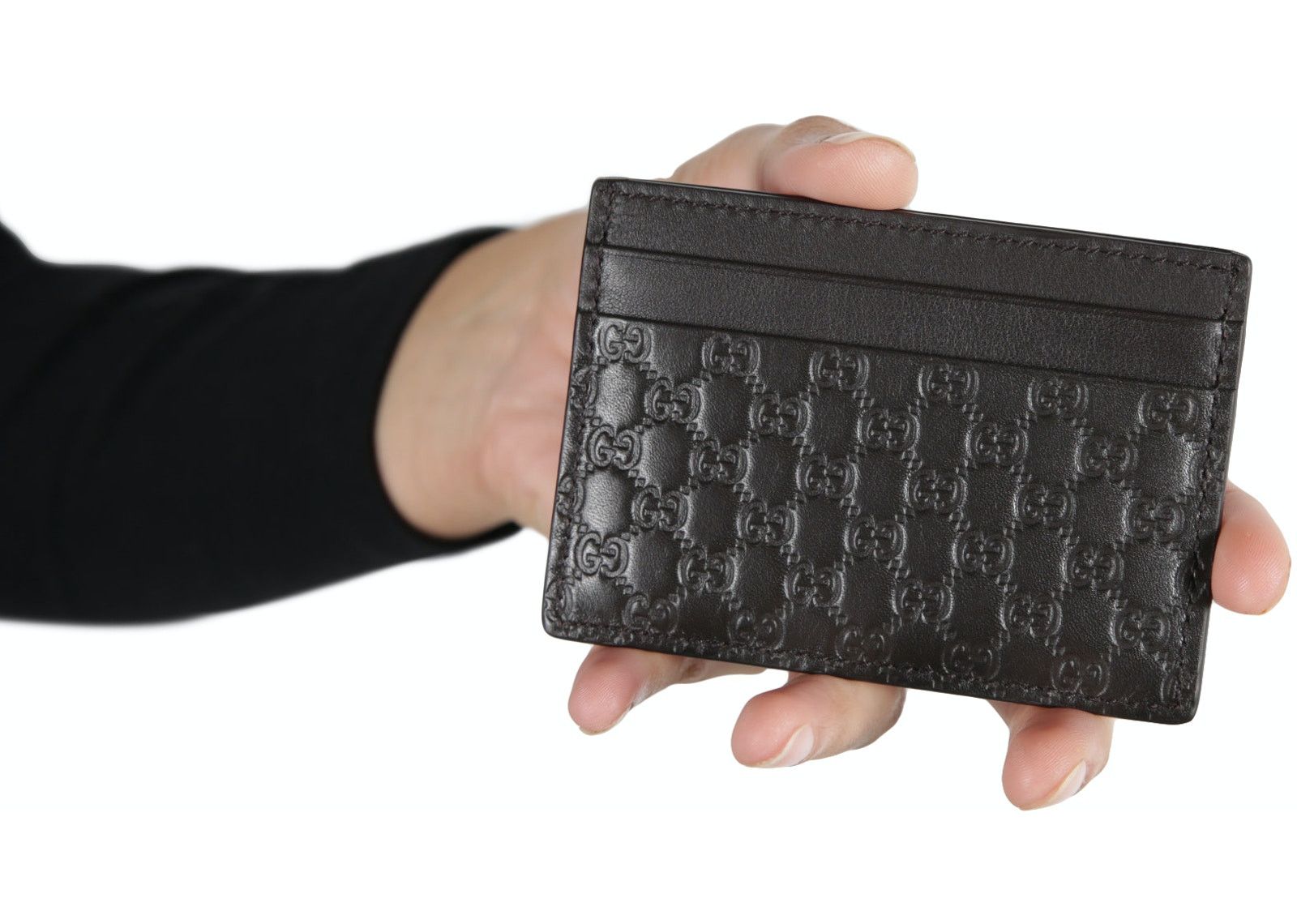 Gucci Card Case Microguccissima Black фото