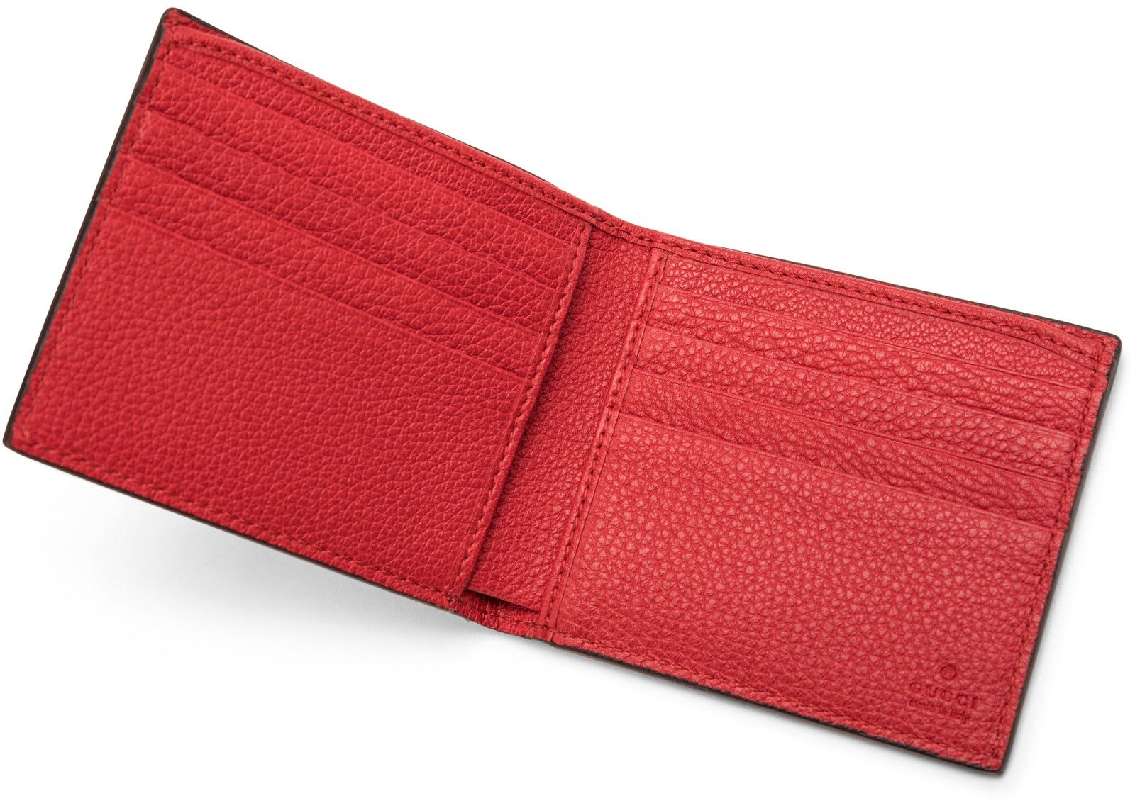 Gucci Logo Bifold Wallet Red фото
