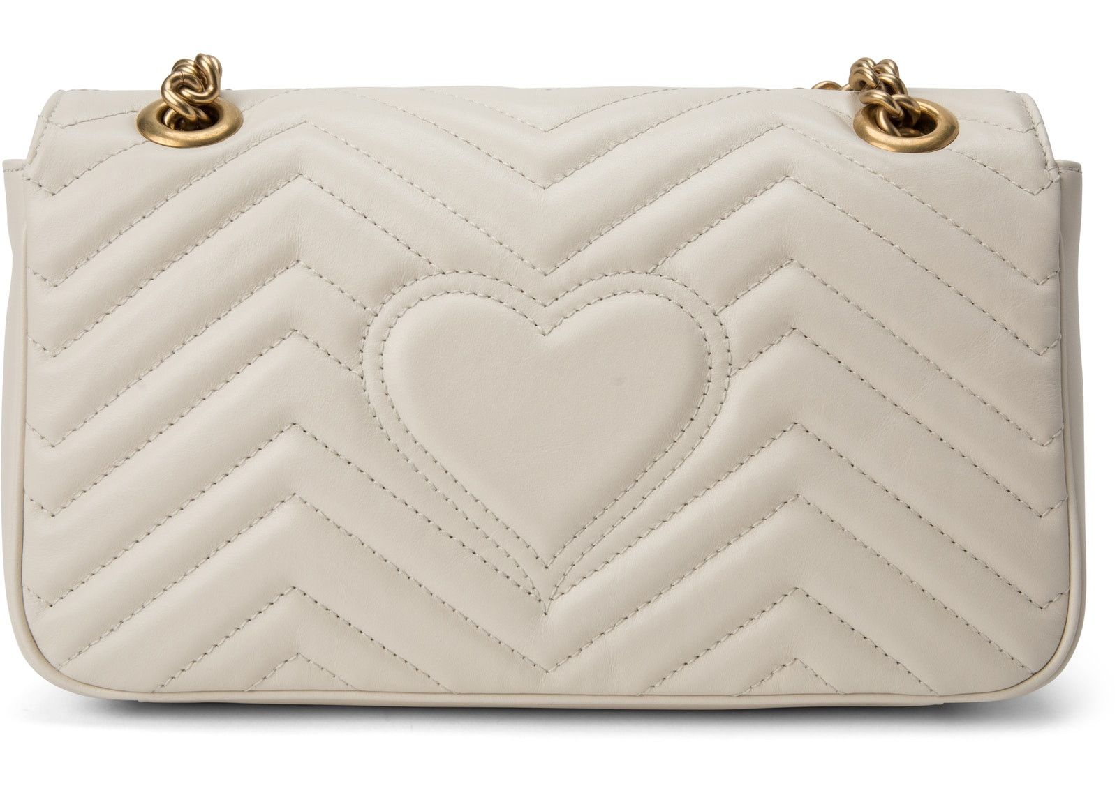 Gucci GG Marmont Shoulder Bag Matelasse Small White фото