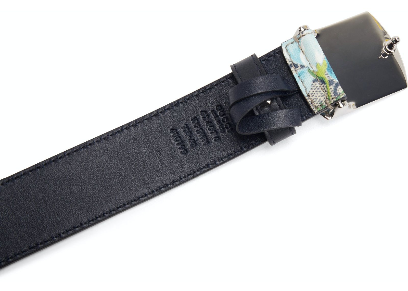 Gucci Bloom Floral Belt Supreme GG Blue/Brown Multicolor фото