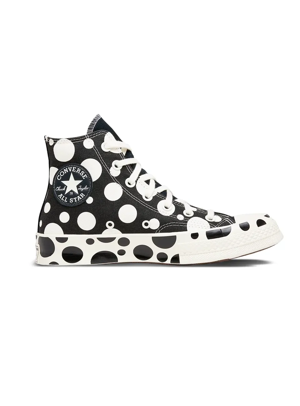 Chuck Taylor High Polka Dots Black\Egret\Black фото