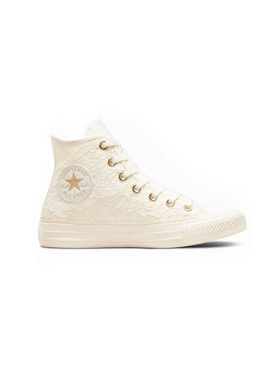 Chuck Taylor High Gold\White фото