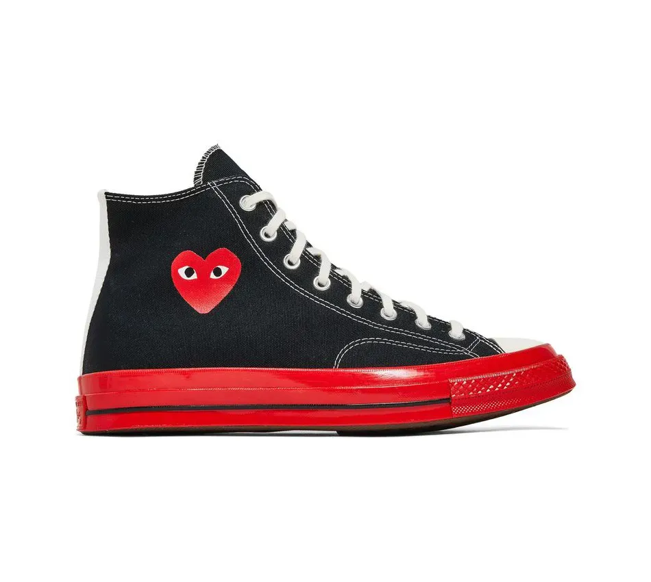 Chuck Taylor High Black\Red\Egret фото