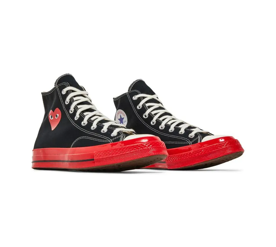 Chuck Taylor High Black\Red\Egret фото