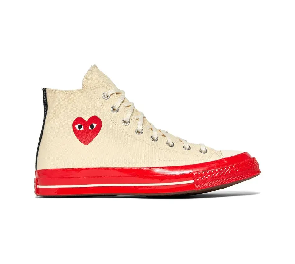 Chuck Taylor High Pristine\Red\Egret фото