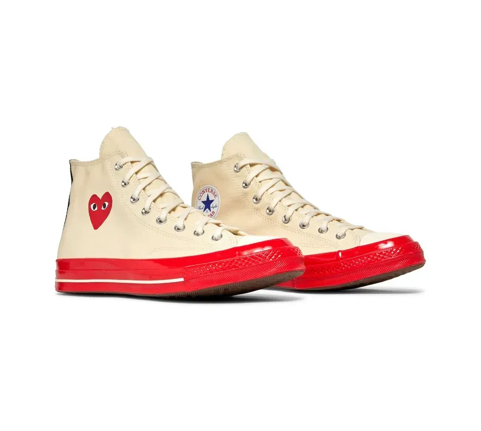 Chuck Taylor High Pristine\Red\Egret фото