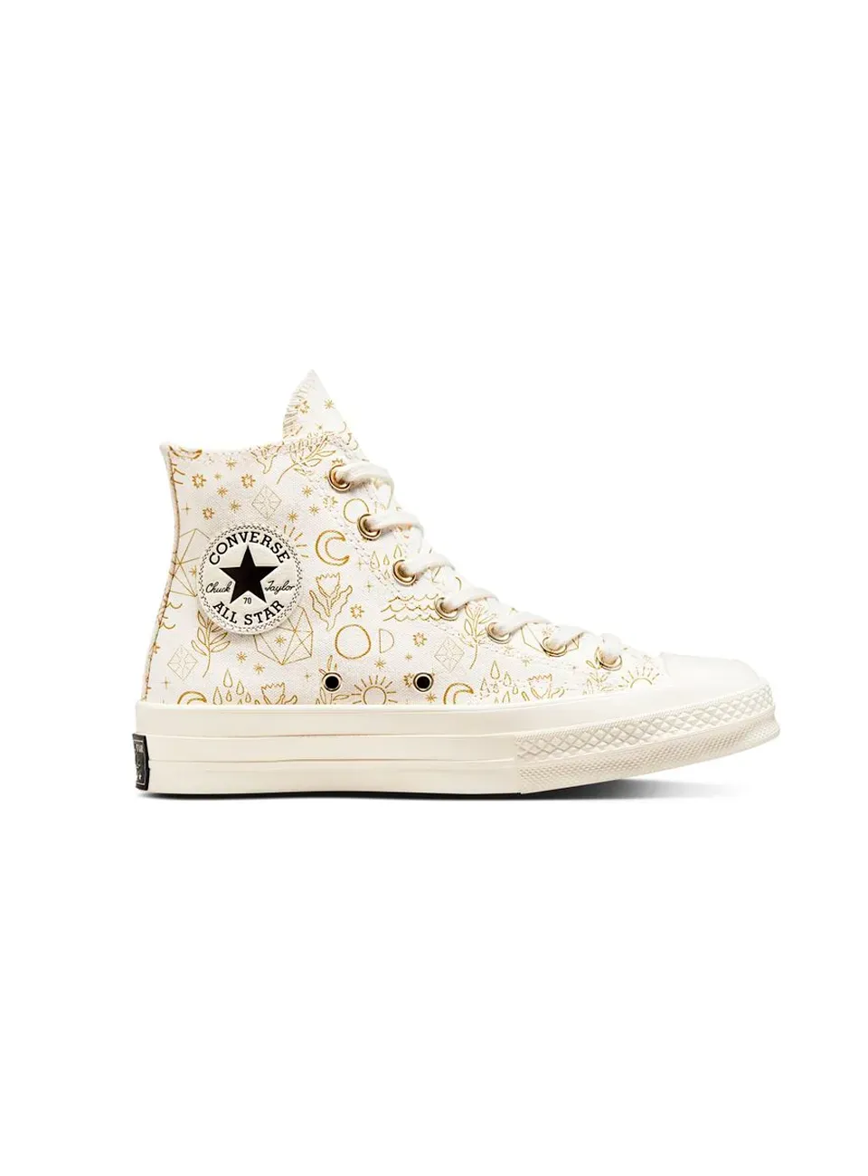 Chuck Taylor High Egret\Light Gold\Black фото