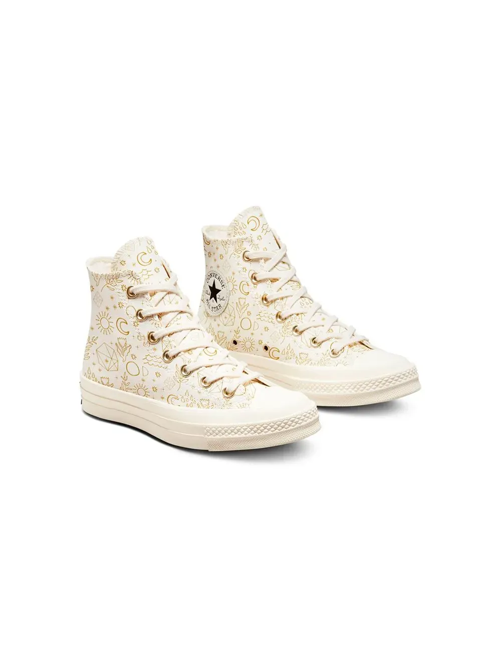 Chuck Taylor High Egret\Light Gold\Black фото