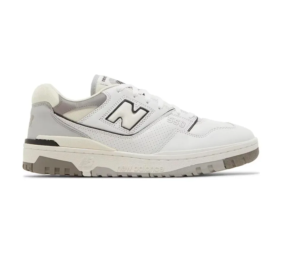 Низкие кроссовки New Balance 550 White Marblehead (Белый) Унисекс