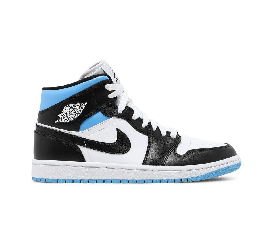 Air Jordan 1 Mid University Blue фото