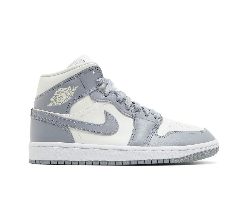 Высокие кроссовки Air Jordan 1 Mid Stelth (Серый) Унисекс