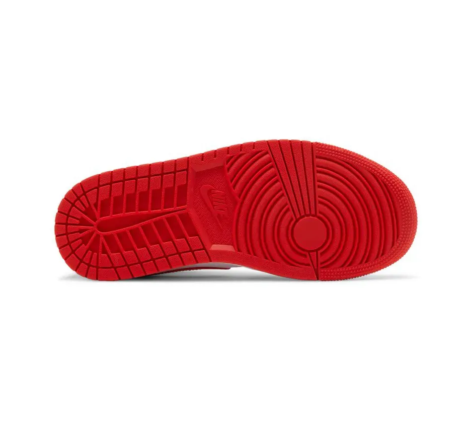 Air Jordan 1 Mid Habanero Red фото